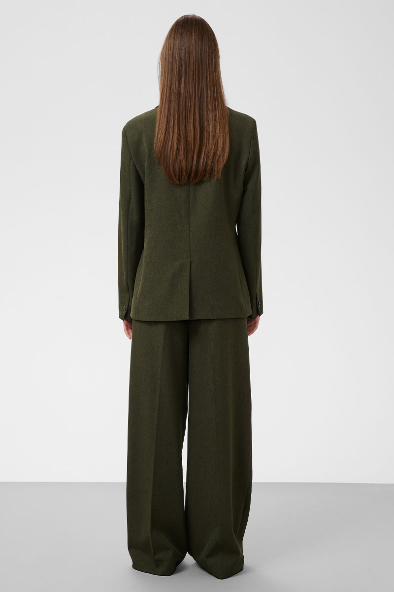 SLLilu Corinne Wide Long Pants Rosin Melange - Bilde 2