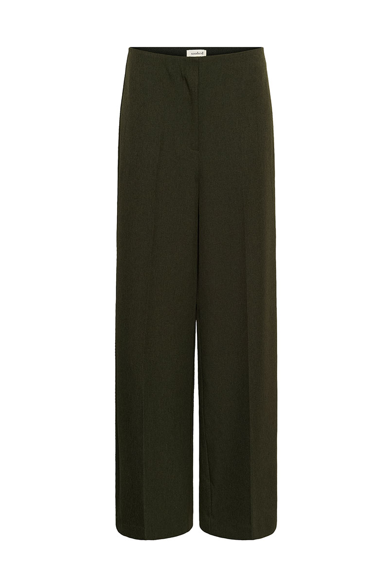 SLLilu Corinne Wide Long Pants Rosin Melange - Bilde 3