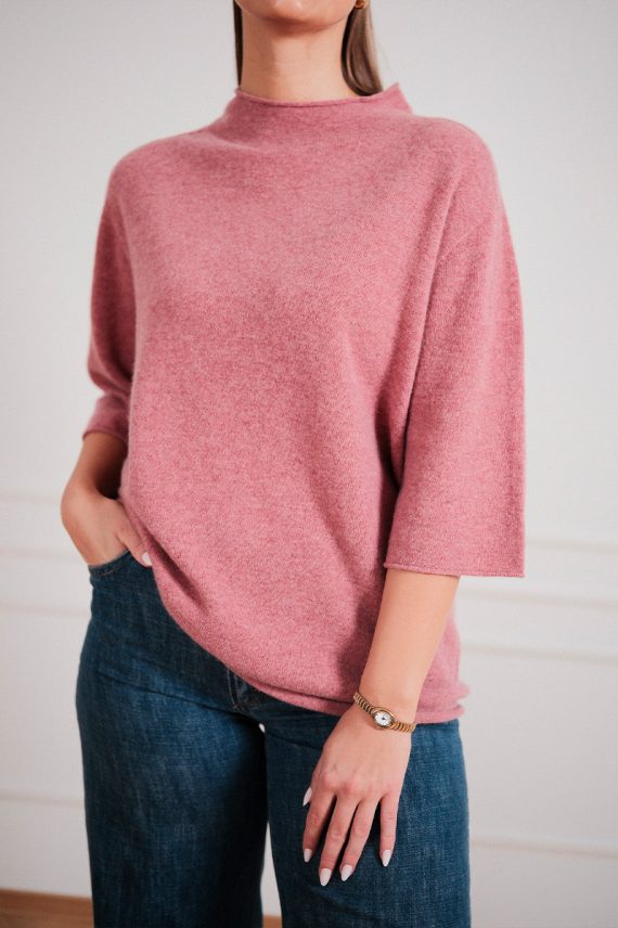 SLSida Seamless Rollneck Mauvewood Melange