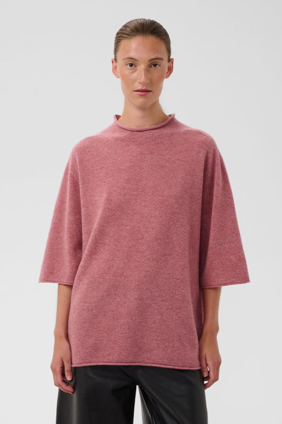 SLSida Seamless Rollneck Mauvewood Melange
