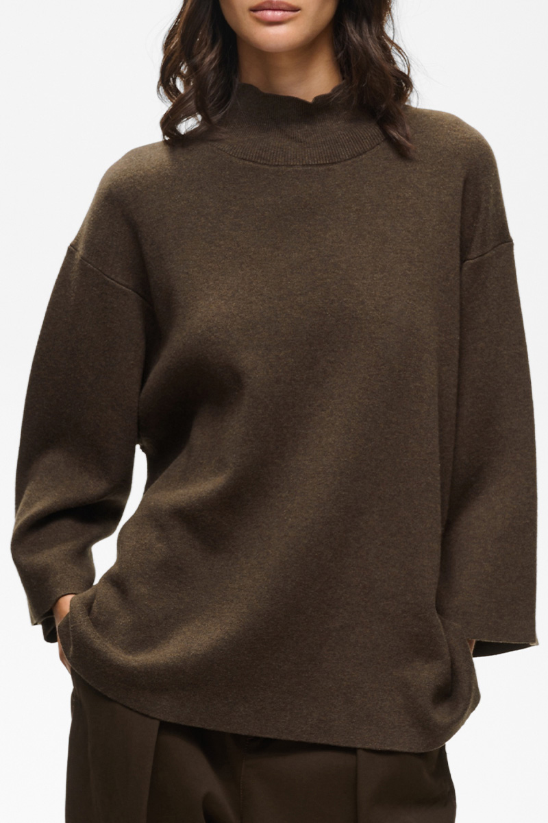 TildaIW Highneck Chocolate Torte Melange - Bilde 3