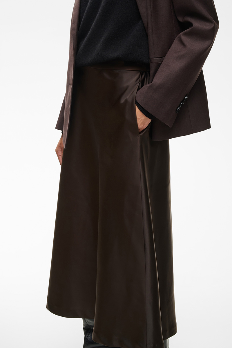 ZilkyIW Skirt Chocolate Brown - Bilde 3