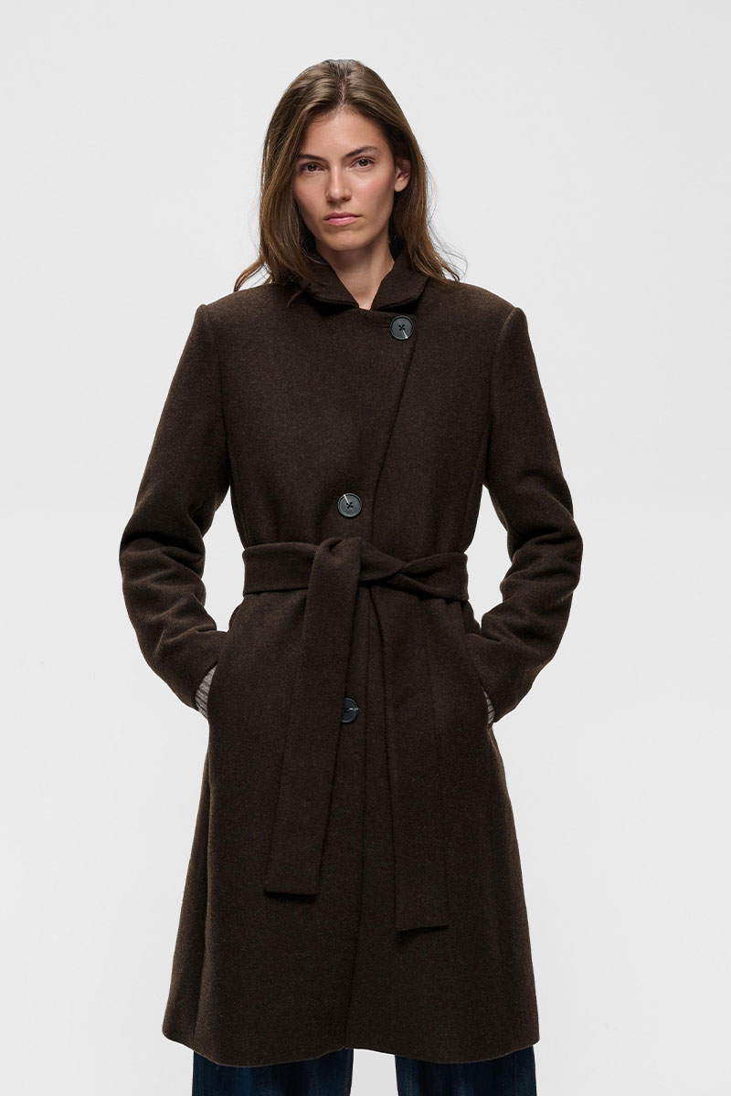 ZorahIW Classic Coat Chocolate Brown - Bilde 4