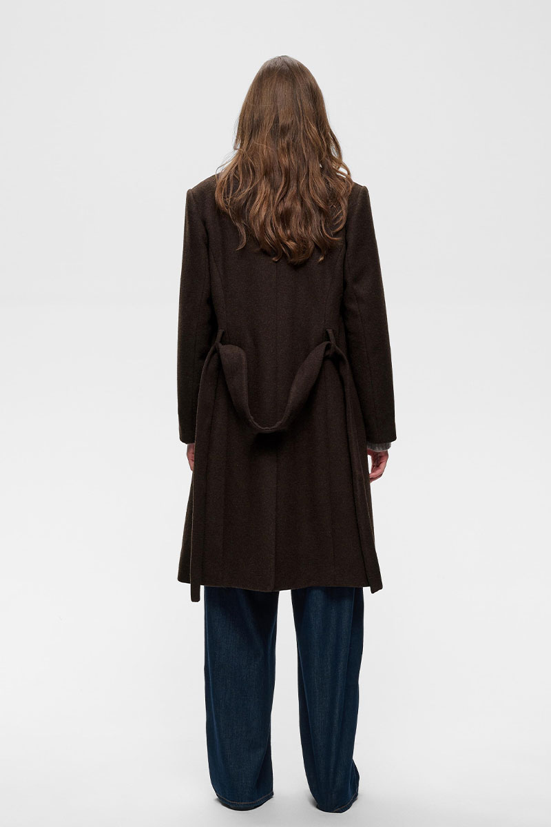 ZorahIW Classic Coat Chocolate Brown - Bilde 6