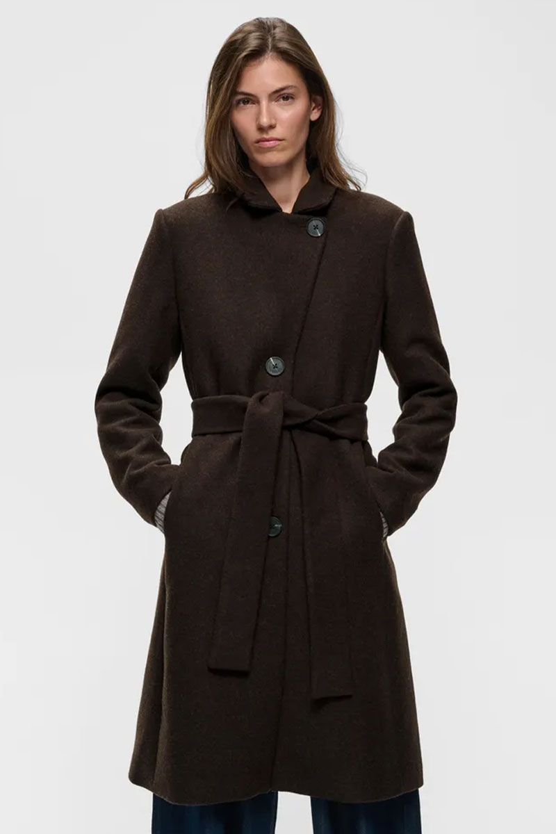 ZorahIW Classic Coat Chocolate Brown - Bilde 2