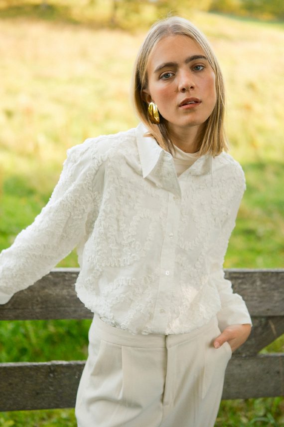 BrynnCC Structure Shirt White