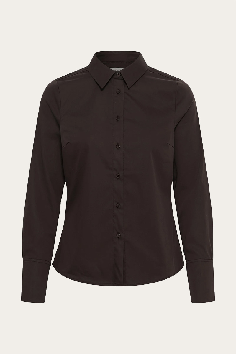 CallyIW Shirt Chocolate Brown - Bilde 3