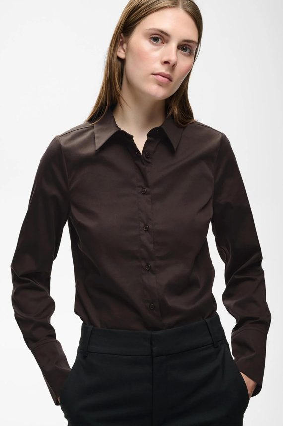 CallyIW Shirt Chocolate Brown