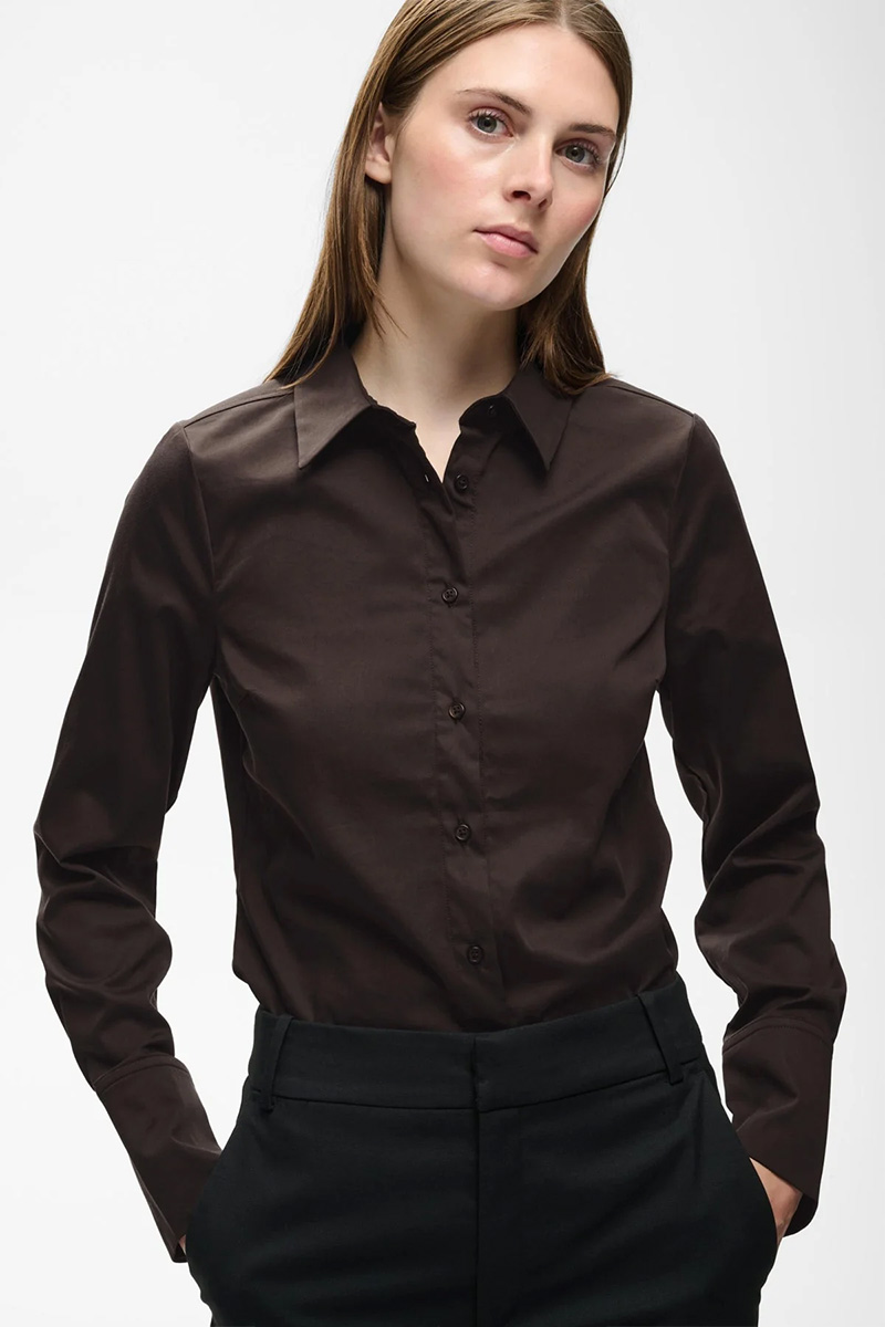 CallyIW Shirt Chocolate Brown