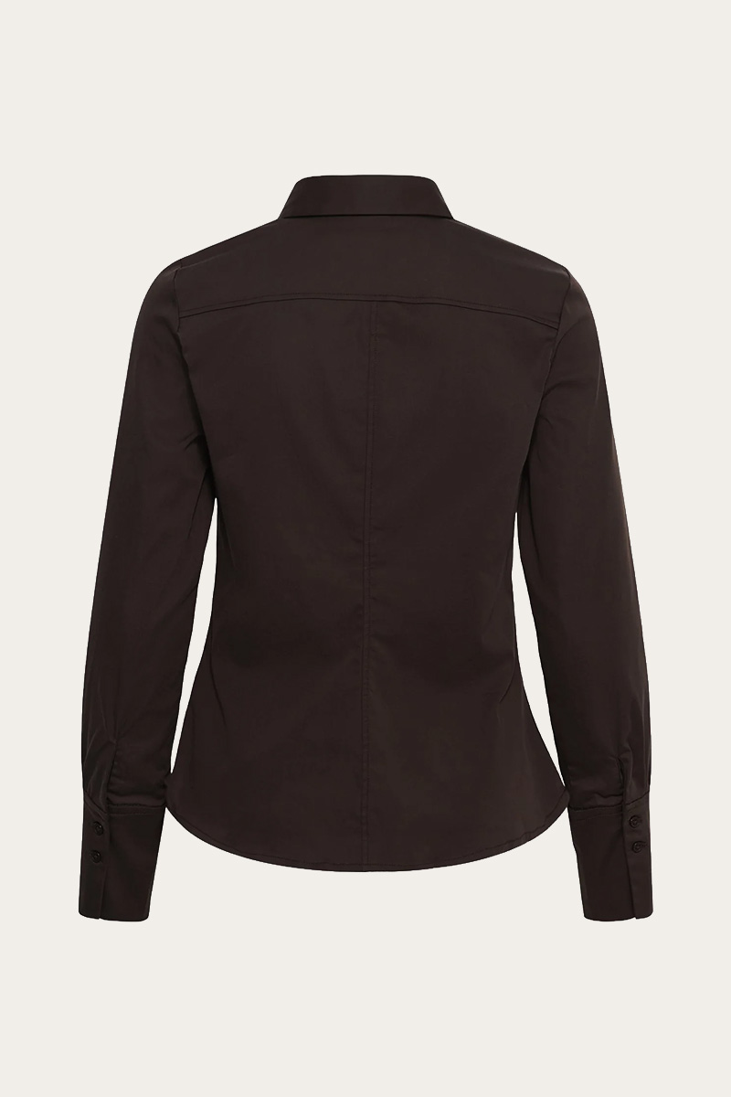 CallyIW Shirt Chocolate Brown - Bilde 4