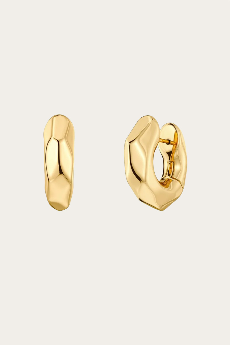 Crystalite Hoops L Gold - Bilde 3
