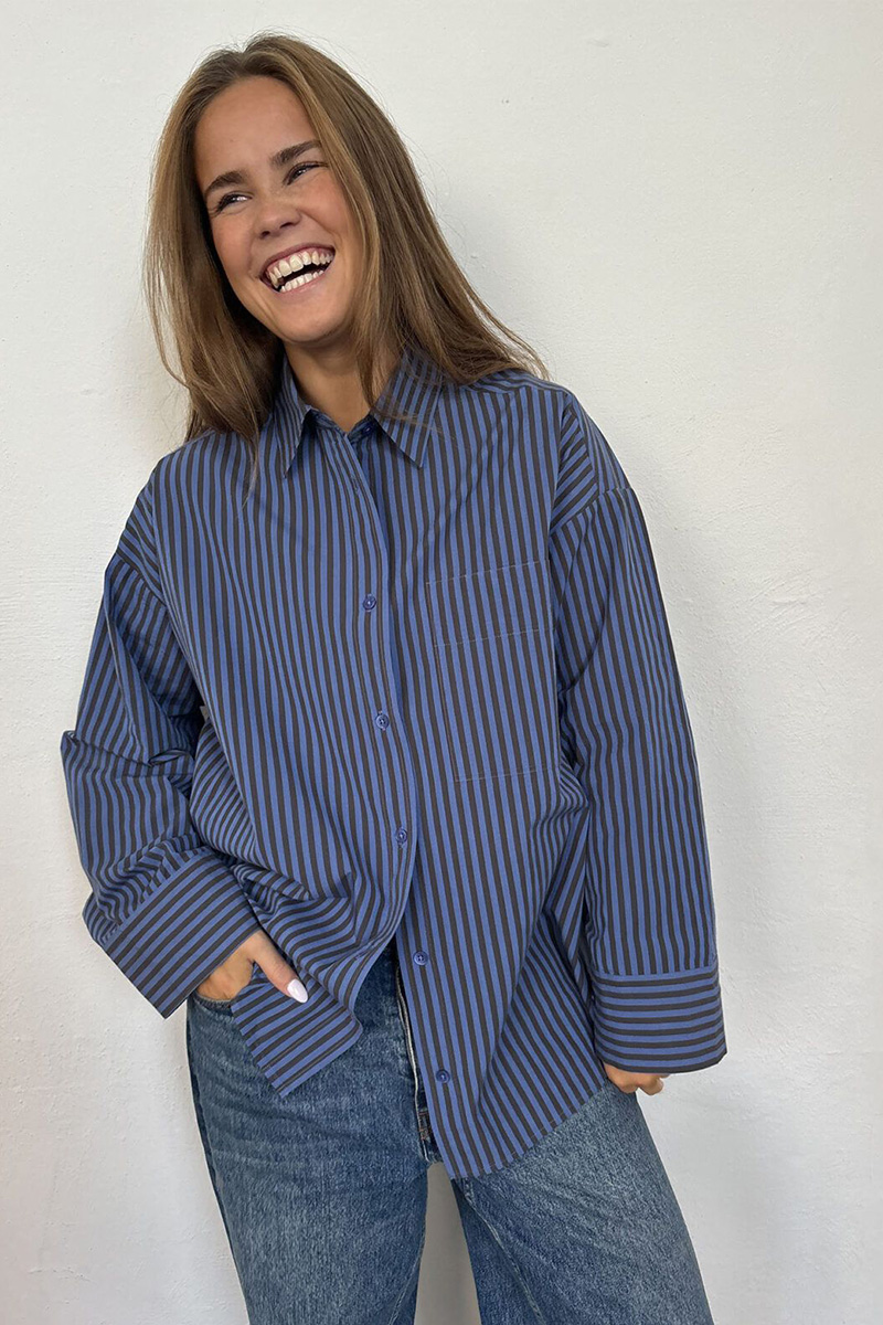 Fie Stripe Shirt Water Stripe - Bilde 2