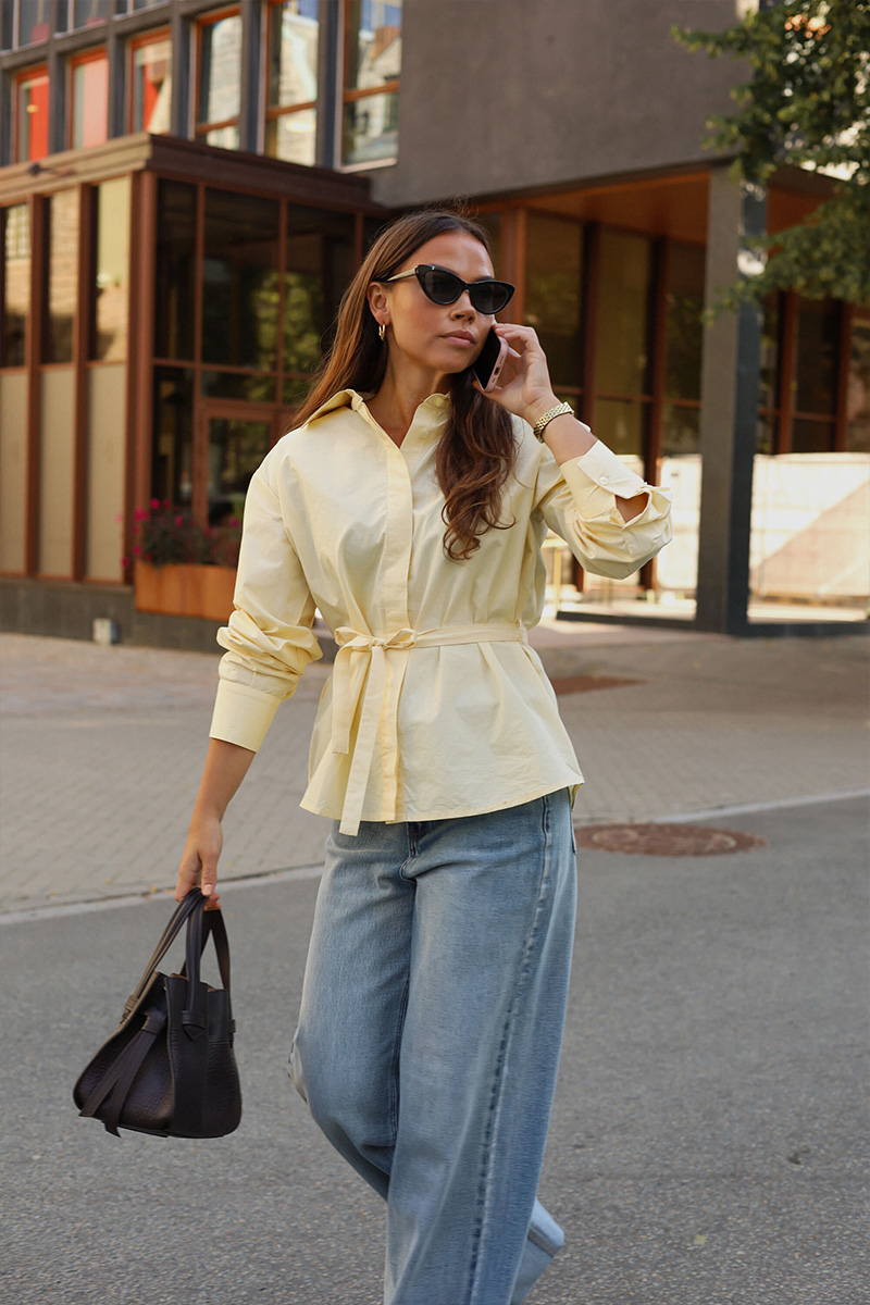 Fraser Padded Shirt Light Yellow