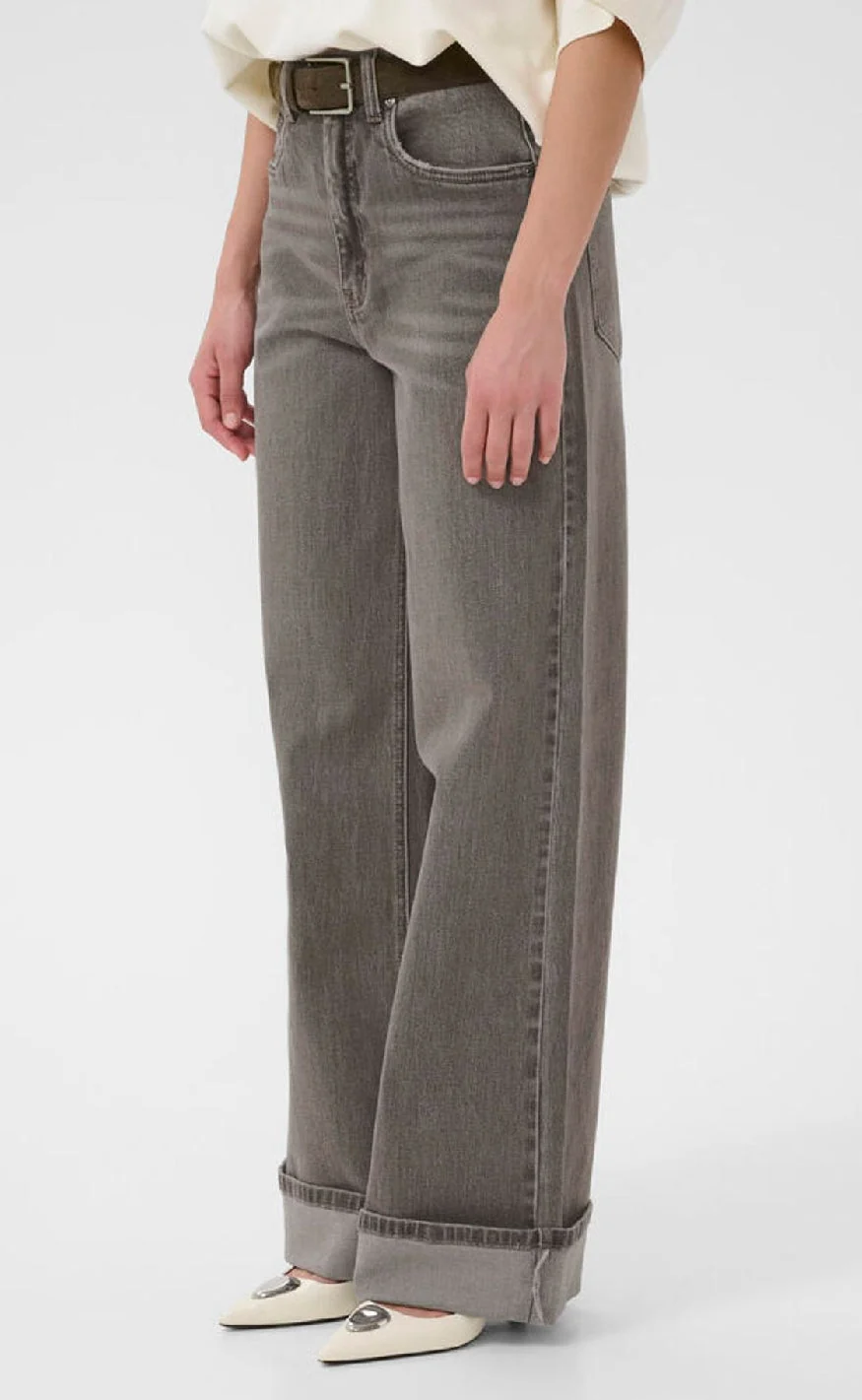 GZsara HW wide jeans NOOS Washed Light Grey