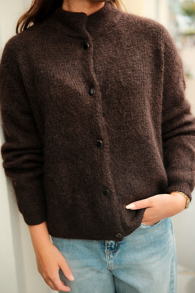 GZDebbie Cardigan Ganache Melange