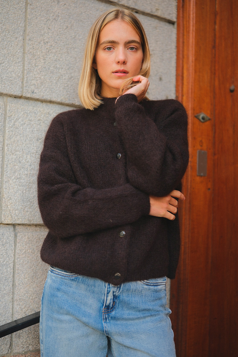 GZDebbie Cardigan Ganache Melange - Bilde 2