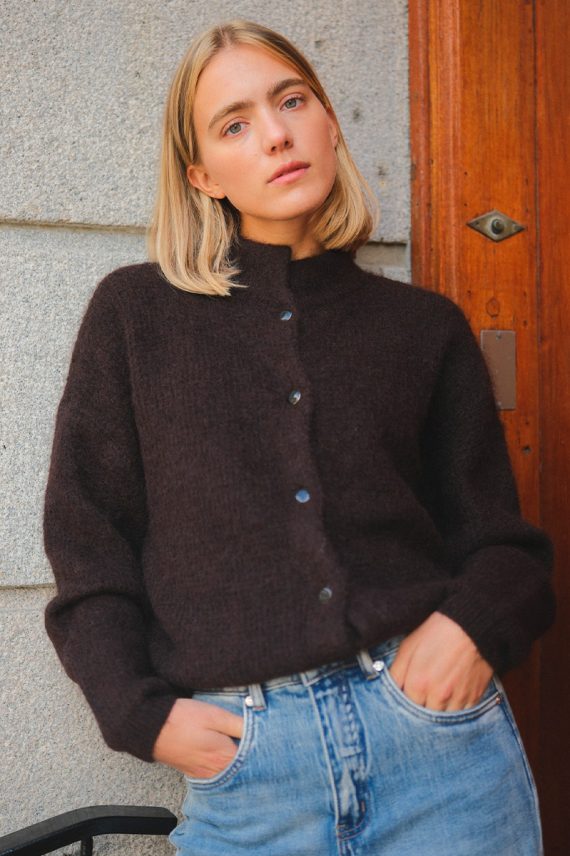 GZDebbie Cardigan Ganache Melange