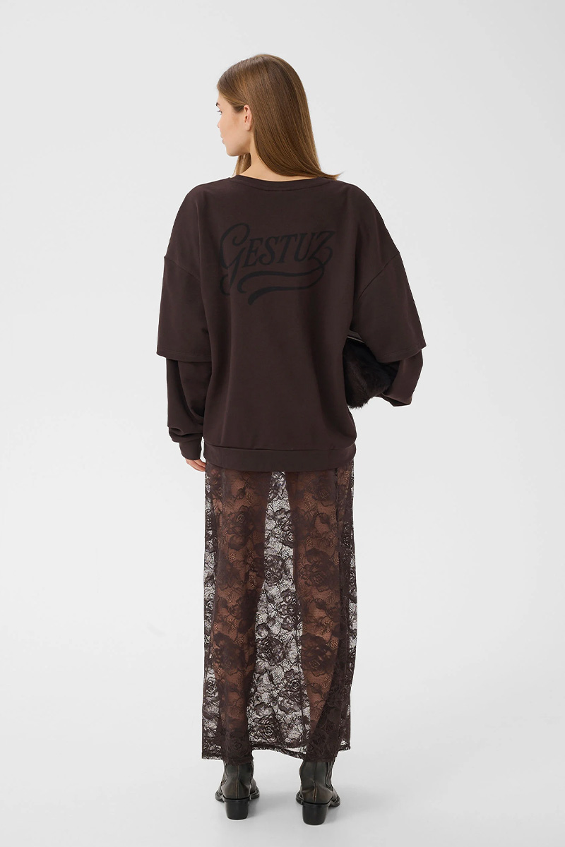 GZGilsa Layered Sweatshirt Ganache - Bilde 2