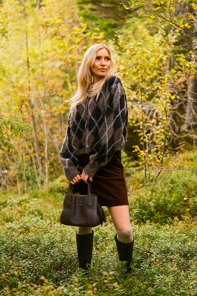 GZSida Multi Cardigan Black/Chestnut - Bilde 3