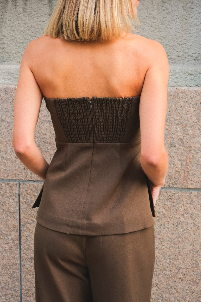 Gzstacy Pleat Corsage Slate Black Melange - Bilde 4