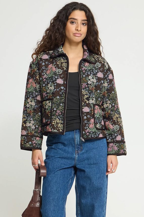 IHHulina Jacket Jacquard Flower