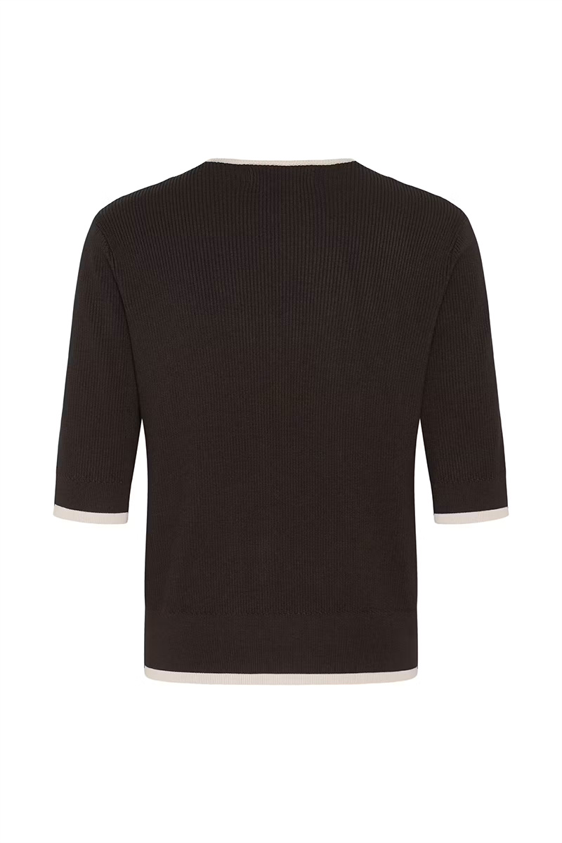 LeenahIW V-Neck Blouse Chocolate - Bilde 5