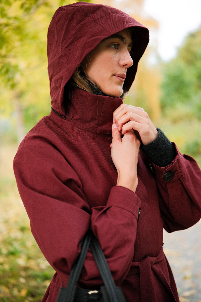 Rossby Coat Wine Red - Bilde 2