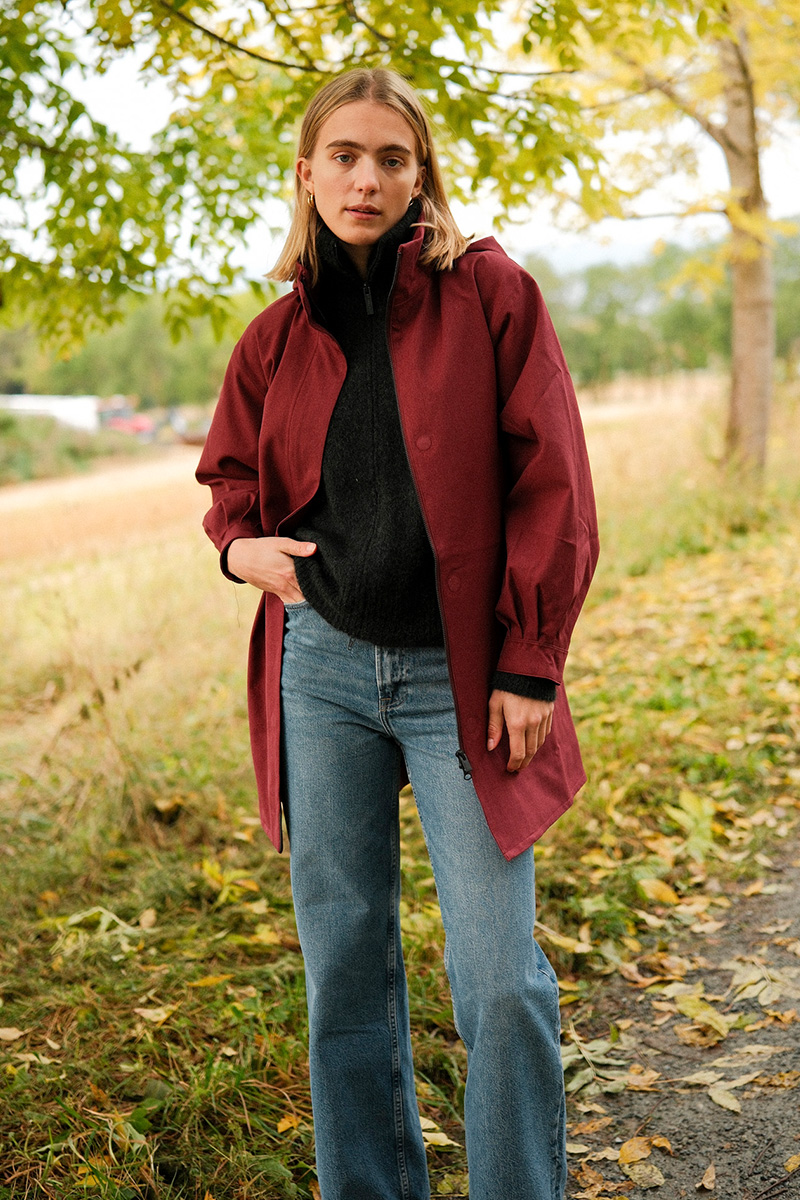 Rossby Coat Wine Red - Bilde 4