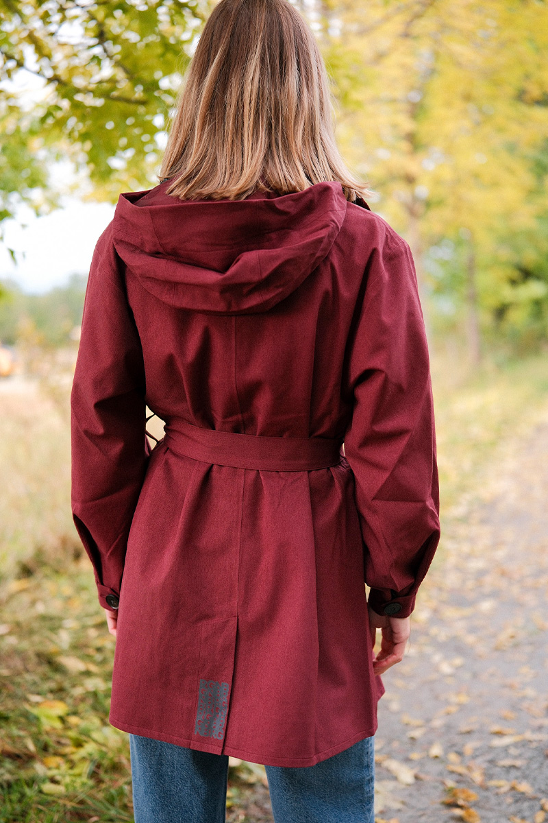 Rossby Coat Wine Red - Bilde 6