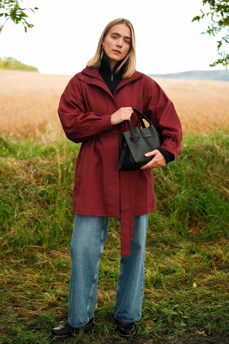Rossby Coat Wine Red - Bilde 3