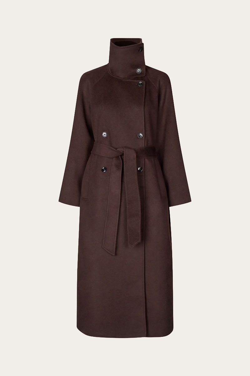 SAHanne Coat Black Coffee - Bilde 3