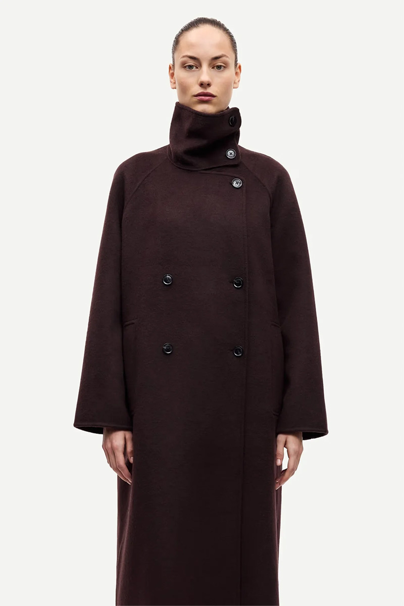 SAHanne Coat Black Coffee - Bilde 4