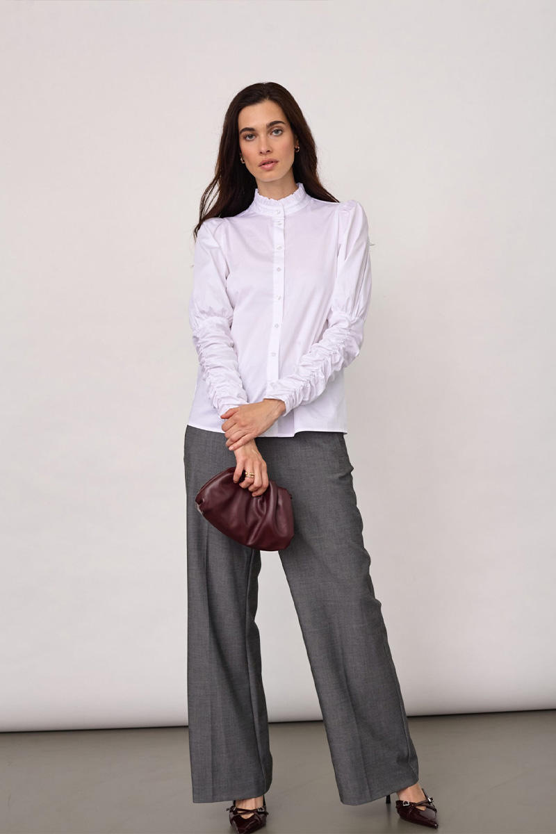 SannaCC Puff Shirt White - Bilde 2