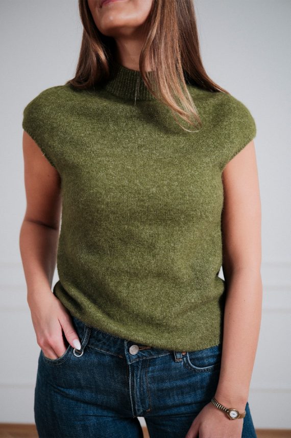 SLAnina Top Loden Green Melange