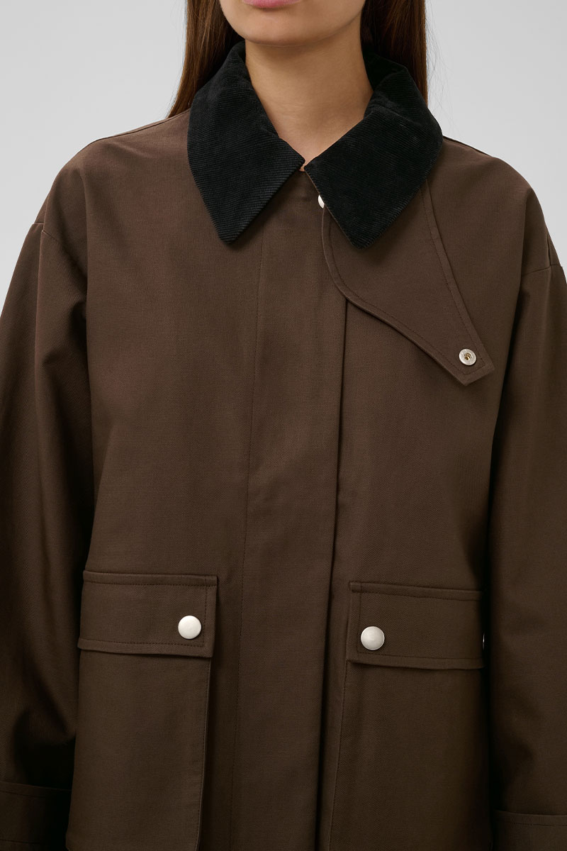 SLJennah Jacket Chocolate Brown - Bilde 5