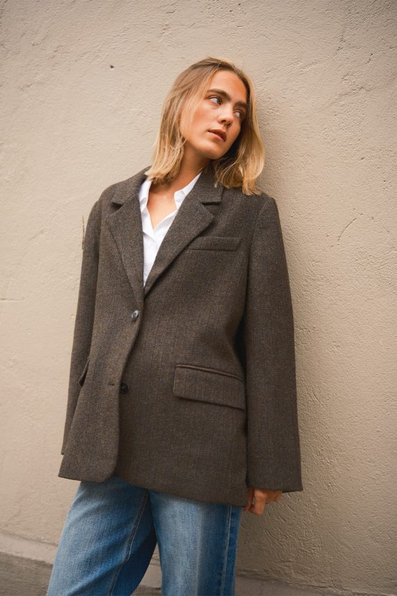Solvej Wool Blazer Brown