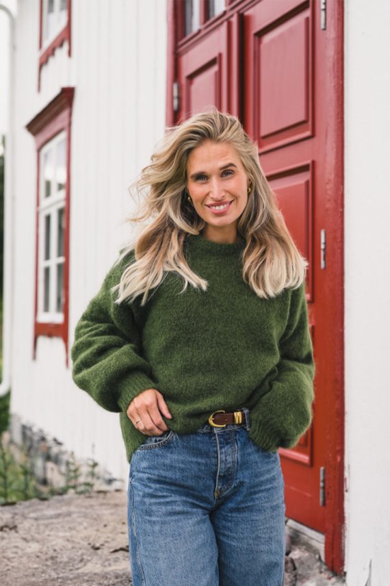 Thea Amalie Pullover Chive Melange