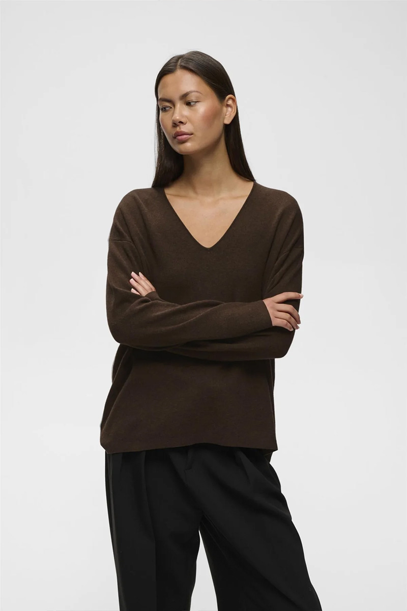 TildaIW V-Neck Chocolate - Bilde 2