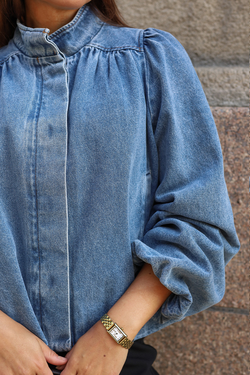 Tirsa Denim Jacket Blue - Bilde 4