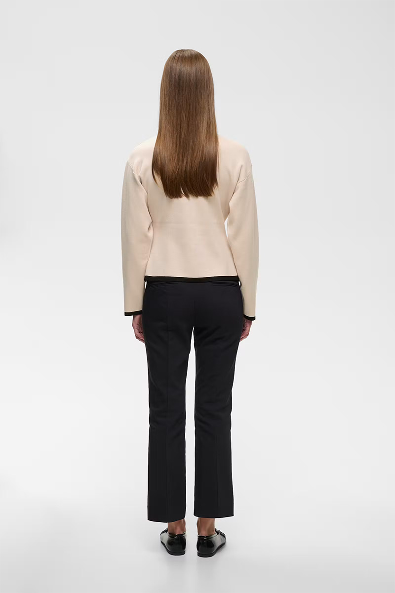YenahIW Contrast Cardigan Haze/Nature - Bilde 4