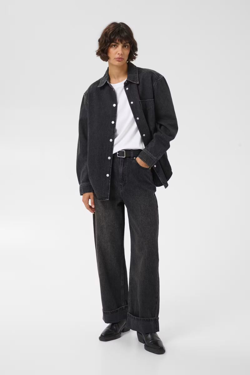 CorneliePW Jacket Washed Black Denim - Bilde 3