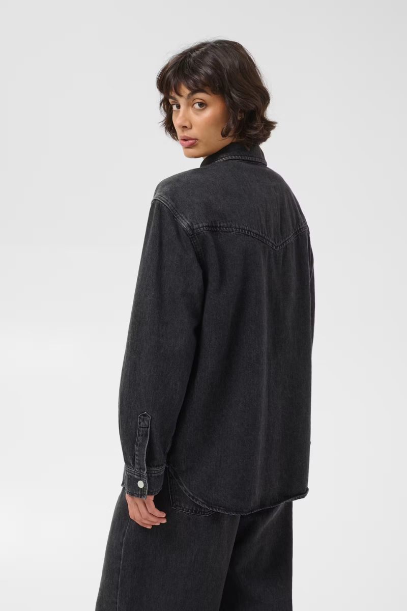 CorneliePW Jacket Washed Black Denim - Bilde 2