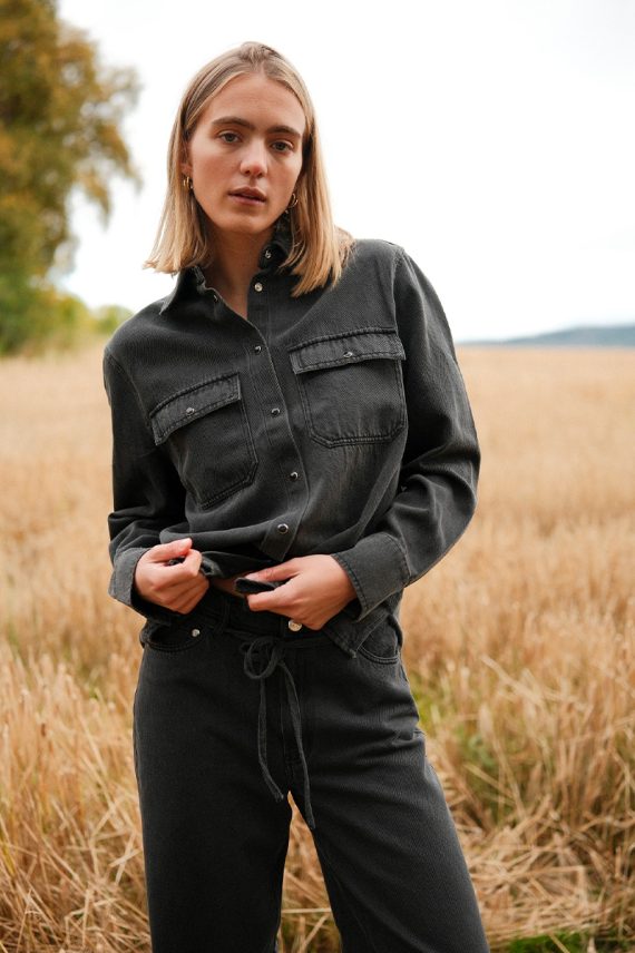 Irvana Denim Shirt Pewter