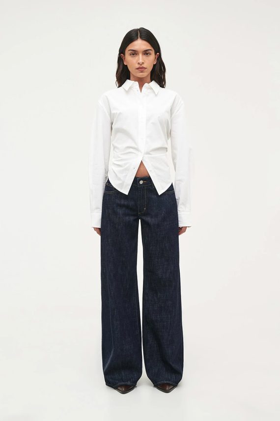 Milla Wide Rinse Indigo Mørk Denim