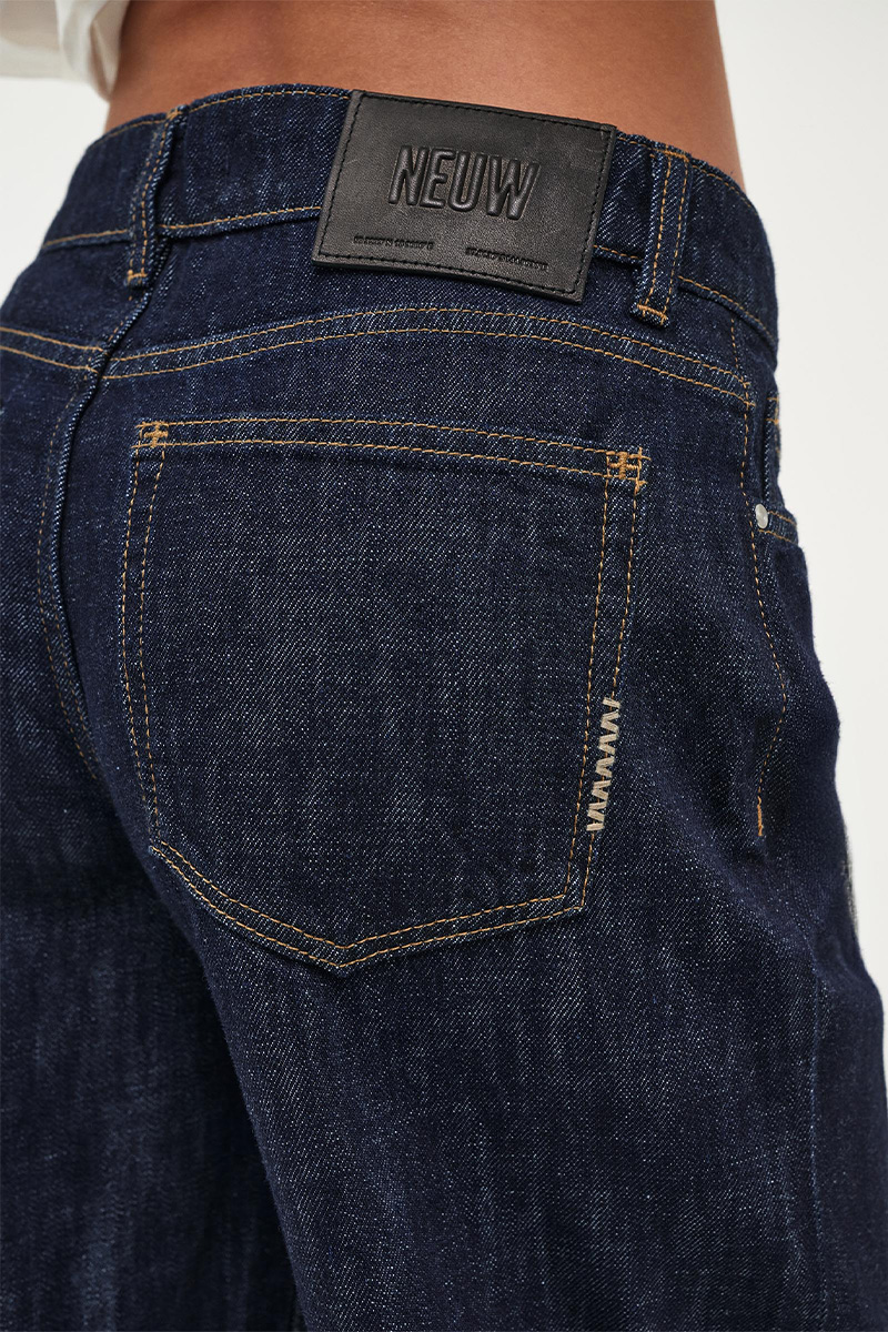 Milla Wide Rinse Indigo Mørk Denim - Bilde 2