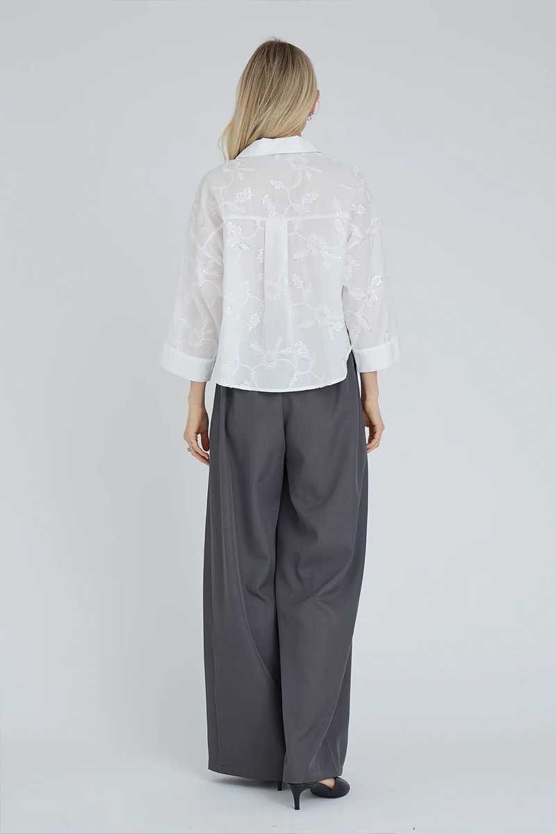 Ninna Shirt Off White - Bilde 3
