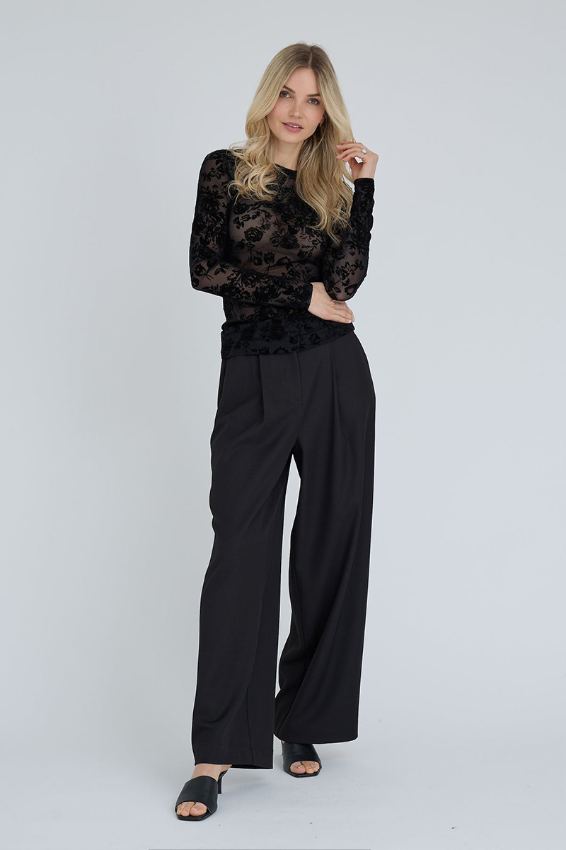 Silke Blouse Black - Bilde 2