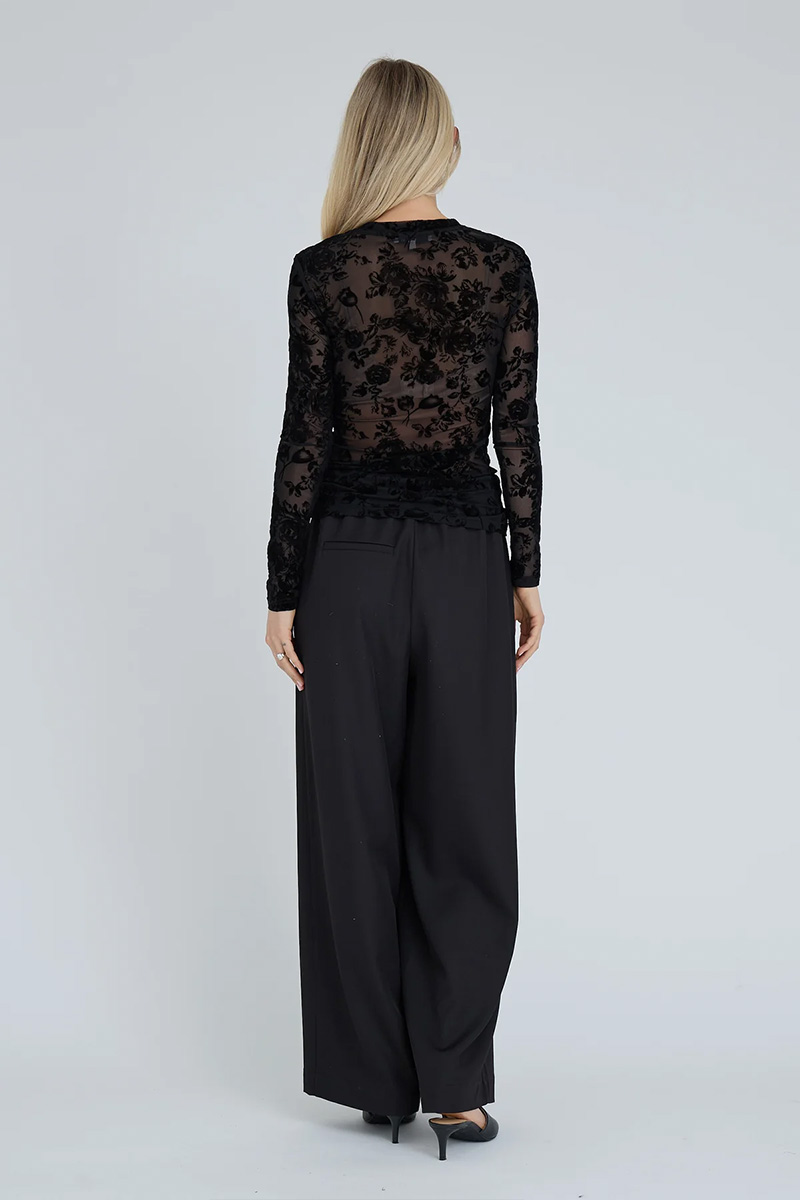 Silke Blouse Black - Bilde 3