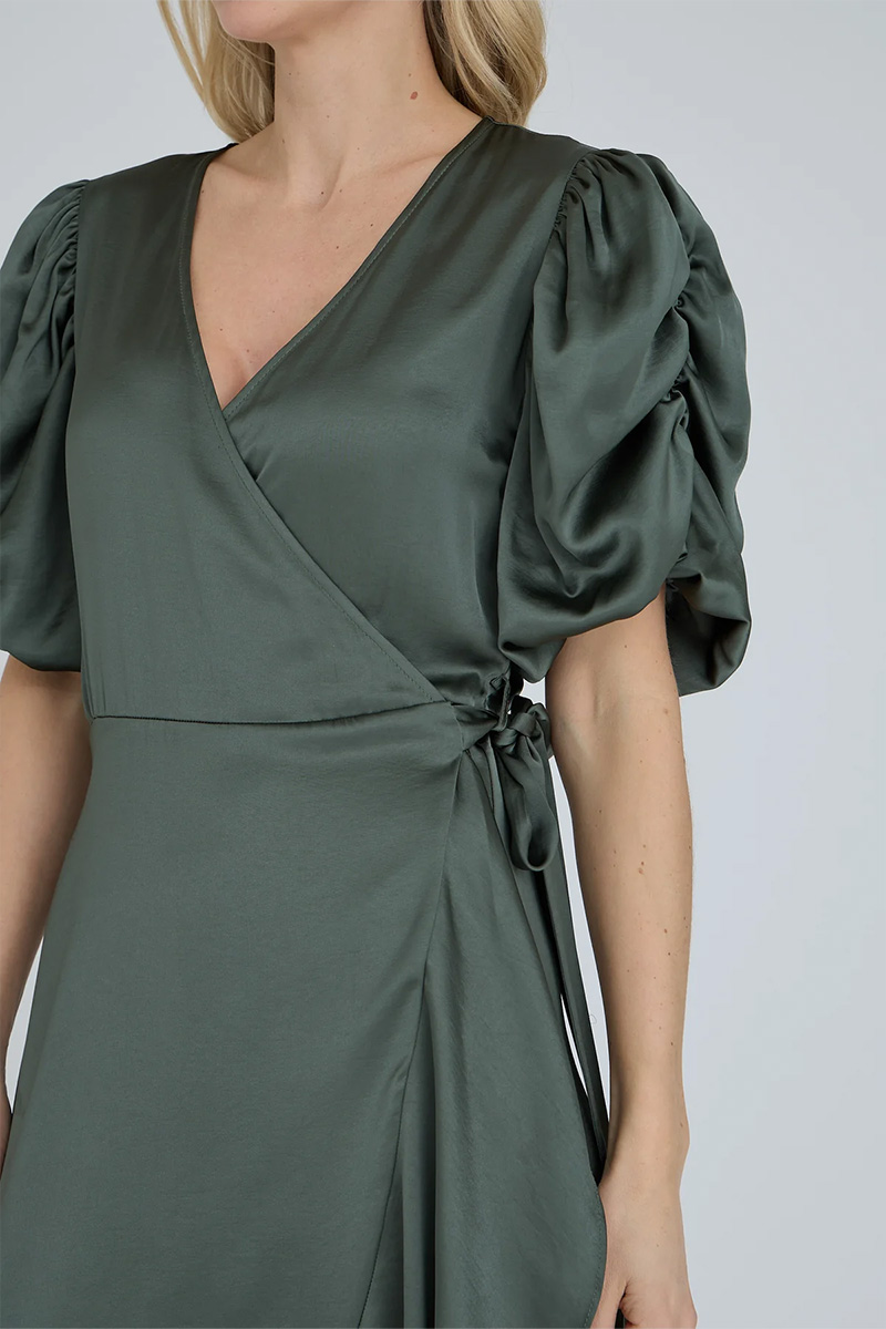 Sinda Dress Dark Green - Bilde 2