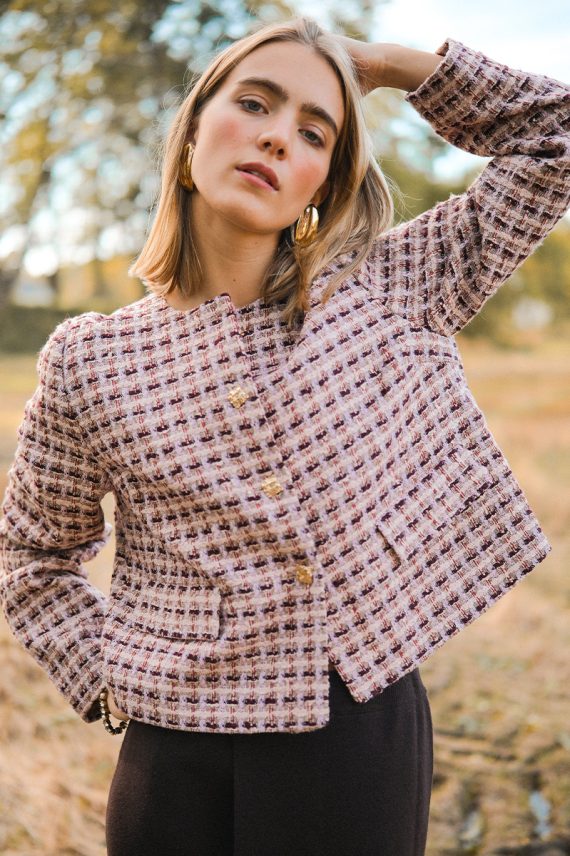TikaCC Boucle Jacket Dusty Rose